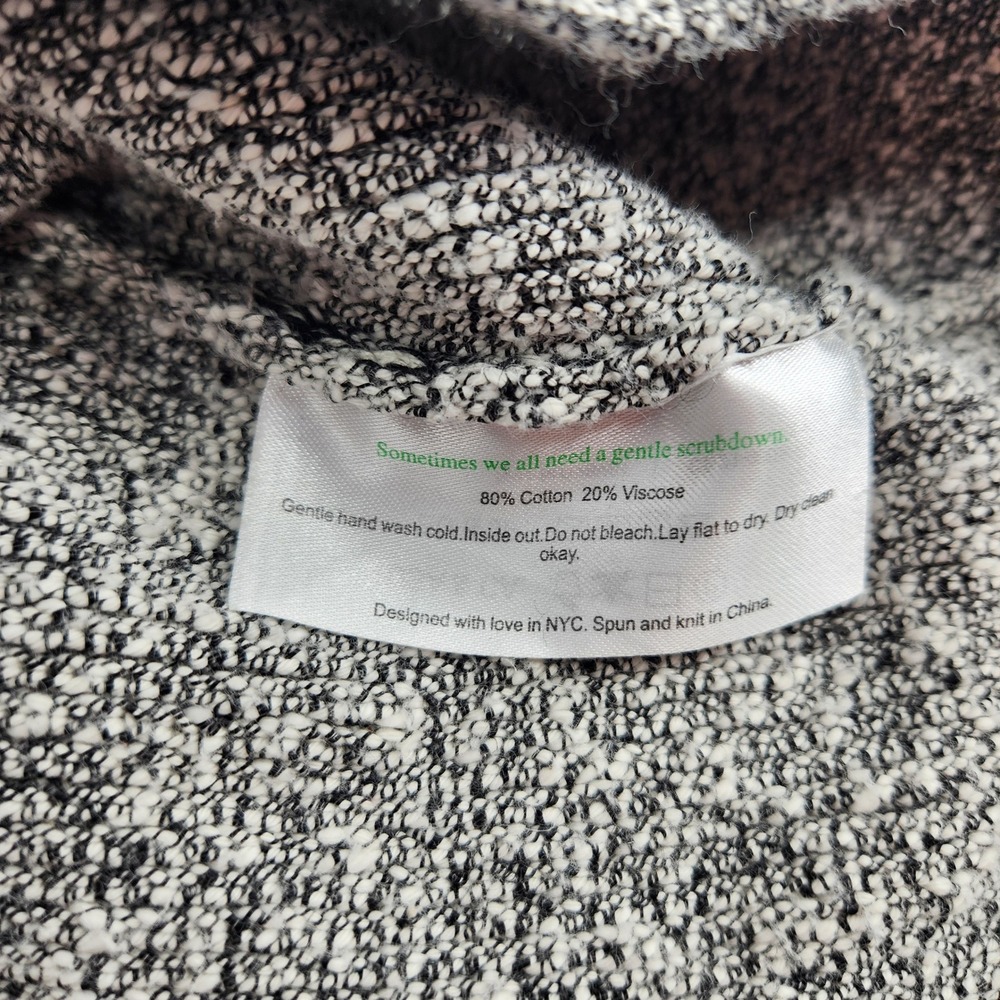 M.M. LaFleur Gray Knit‎ Cotton Blend Crewneck Pullover Sweater - Size L - Picture 4 of 6
